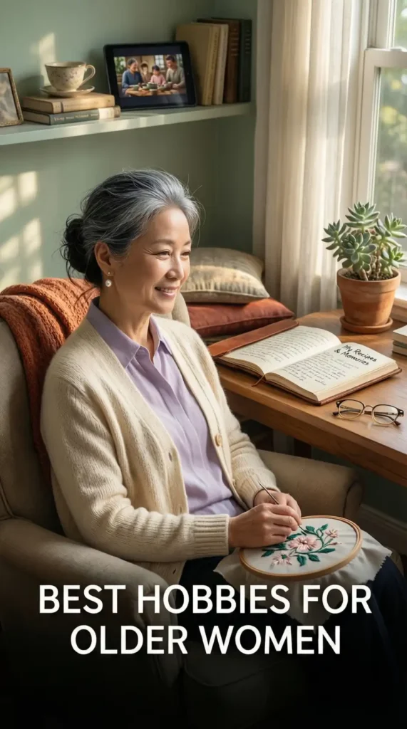 best hobbies for older women image