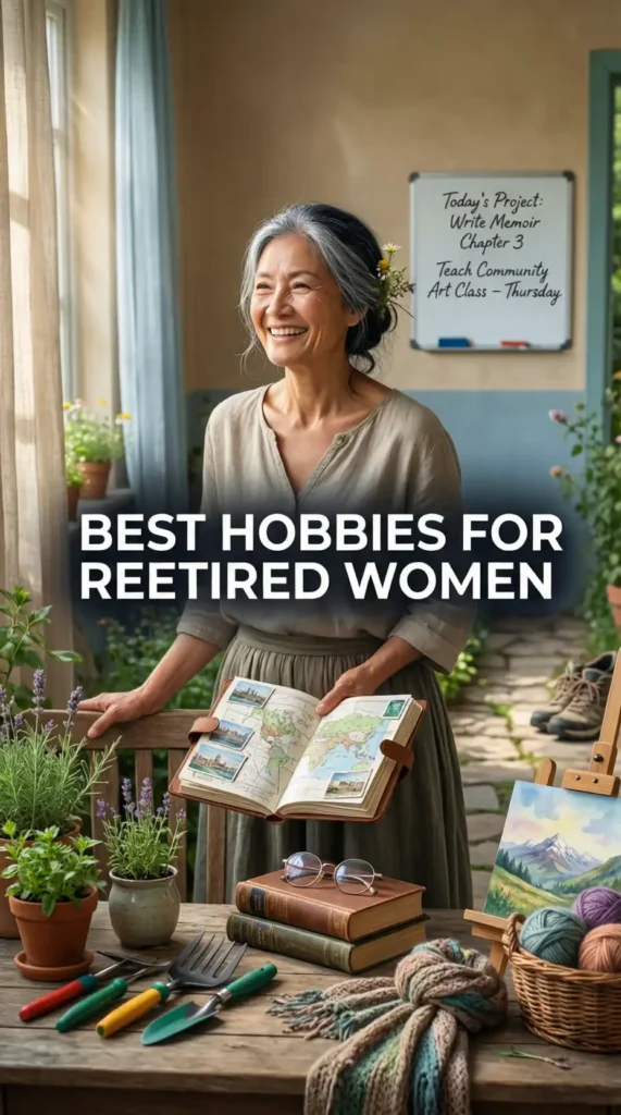 best hobbies for retired women image