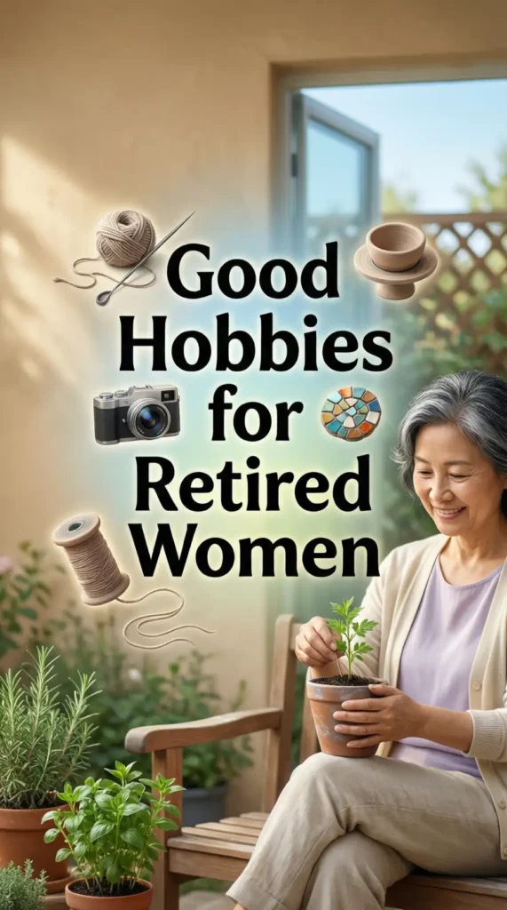 good hobbies for retired women image